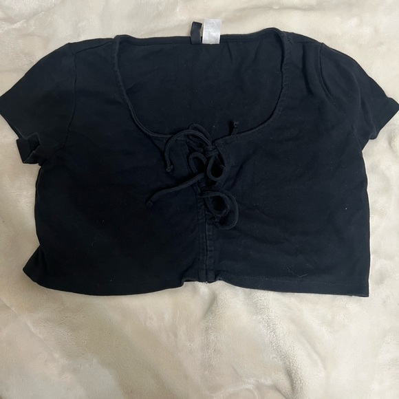 Tops - Black crop top